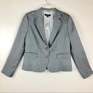 Ann Taylor {new} Suit Blazer Gray Size 10 Petite